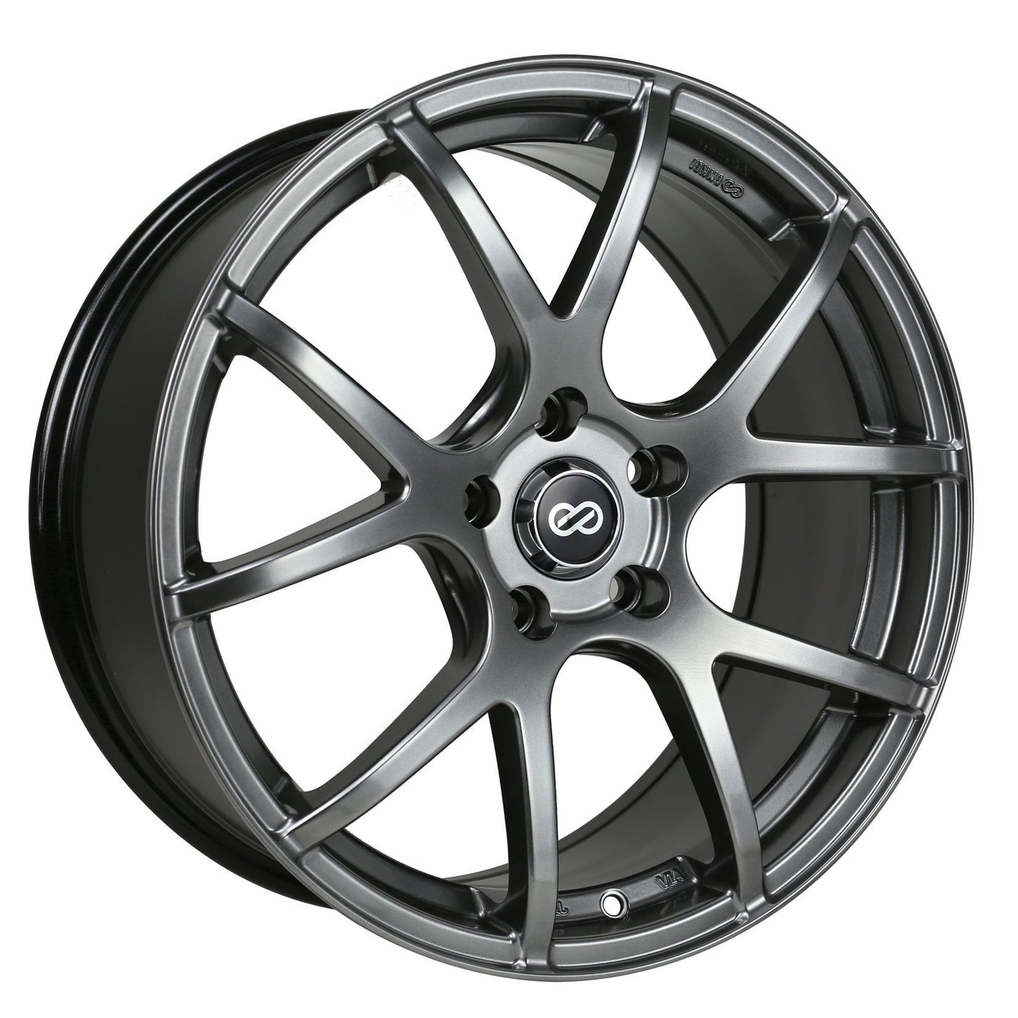 Enkei M52 18x8 +32mm 5x120 72.6 - Hyper Black (480-880-1232HB)-enk480-880-1232HB-480-880-1232HB-Wheels-Enkei-18x8-+32mm-5x120-JDMuscle