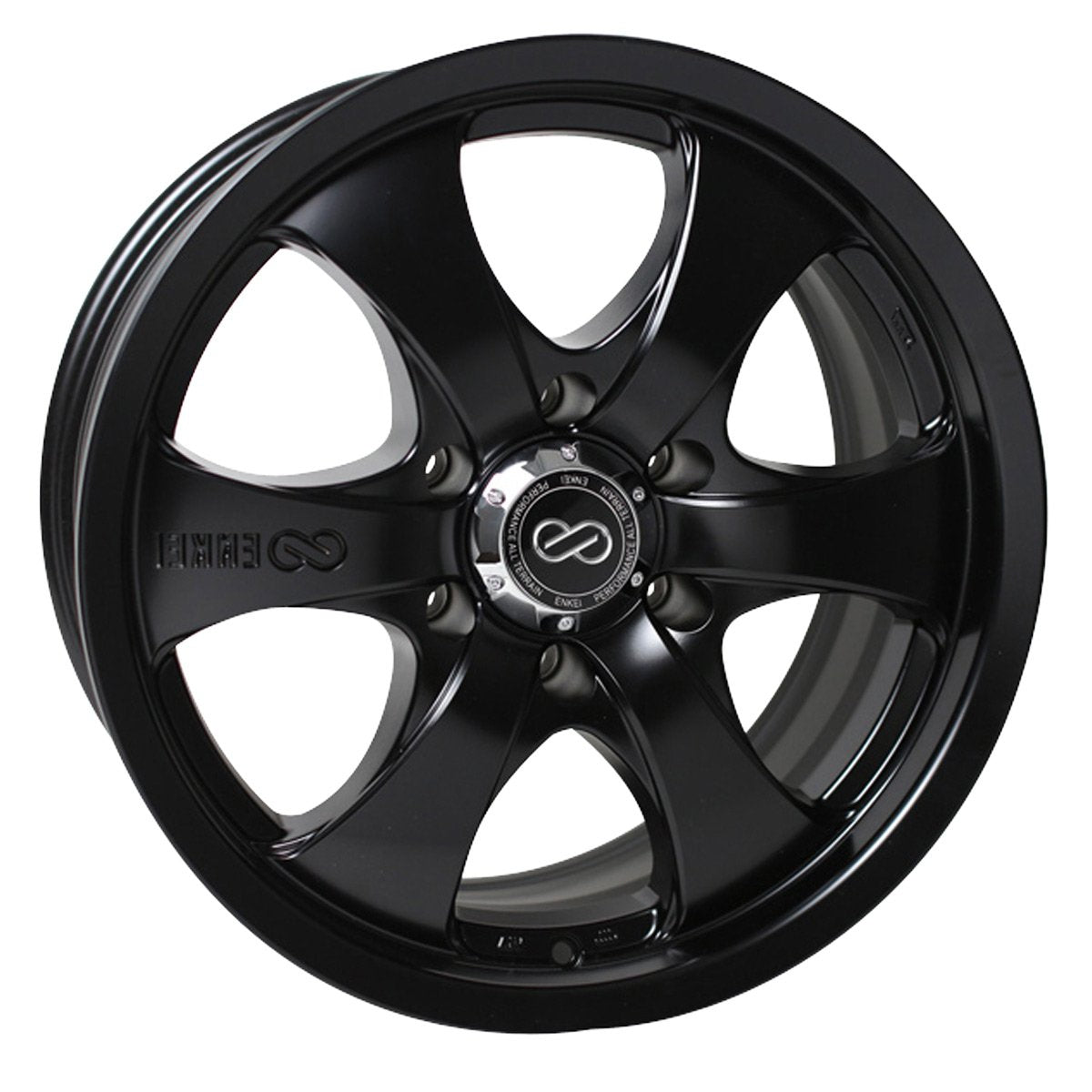 Enkei M6 17x8 +35mm 6x139.7 78 - Black Paint (482-780-8335BK)-enk482-780-8335BK-482-780-8335BK-Wheels-Enkei-17x8-+35mm-6x139.7-JDMuscle