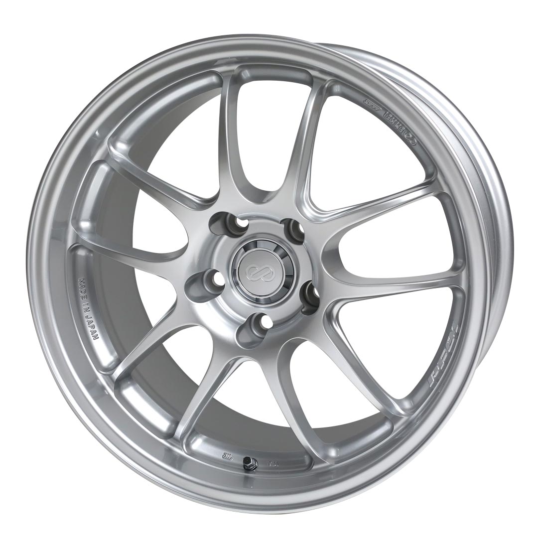 Enkei PF01 15x7 +41mm 4x100 75 - Silver Paint (460-570-4941SP)-enk460-570-4941SP-460-570-4941SP-Wheels-Enkei-15x7-+41mm-4x100-JDMuscle