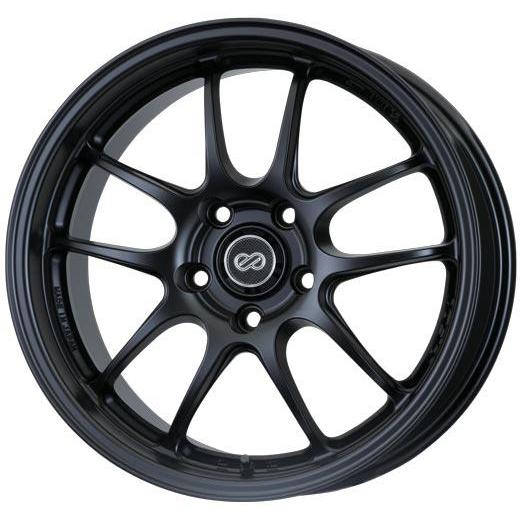 Enkei PF01 15x8 +35mm 4x100 75 - Black Paint (460-580-4935BK)-enk460-580-4935BK-460-580-4935BK-Wheels-Enkei-15x8-+35mm-4x100-JDMuscle