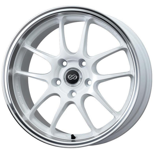 Enkei PF01 17x9 +48mm 5x114.3 75 - White Machined (460-790-6548WM)-enk460-790-6548WM-460-790-6548WM-Wheels-Enkei-17x9-+48mm-5x114.3-JDMuscle