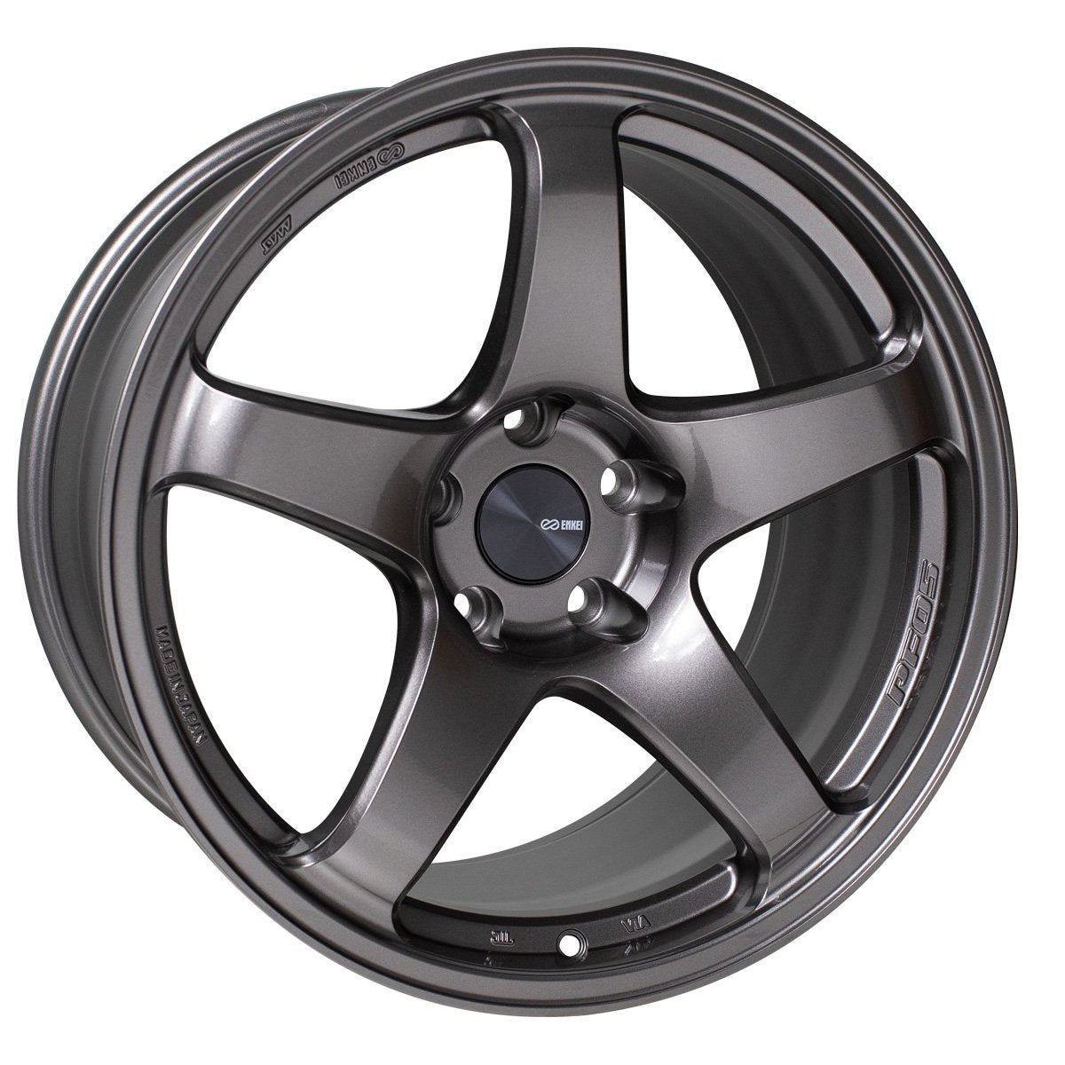 Enkei PF05 16x7 +45mm 4x100 75 - Dark Silver (527-670-4945DS)-enk527-670-4945DS-527-670-4945DS-Wheels-Enkei-16x7-+45mm-4x100-JDMuscle