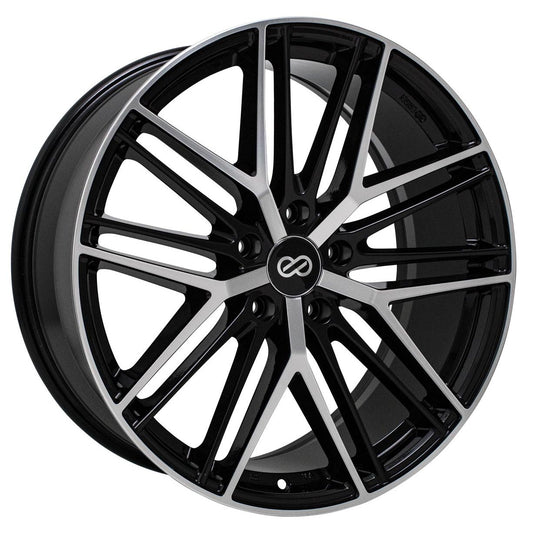 Enkei PHANTOM 18x8 +40mm 5x108 72.6 - Black Machined (518-880-3140BKM)-enk518-880-3140BKM-518-880-3140BKM-Wheels-Enkei-18x8-+40mm-5x108-JDMuscle