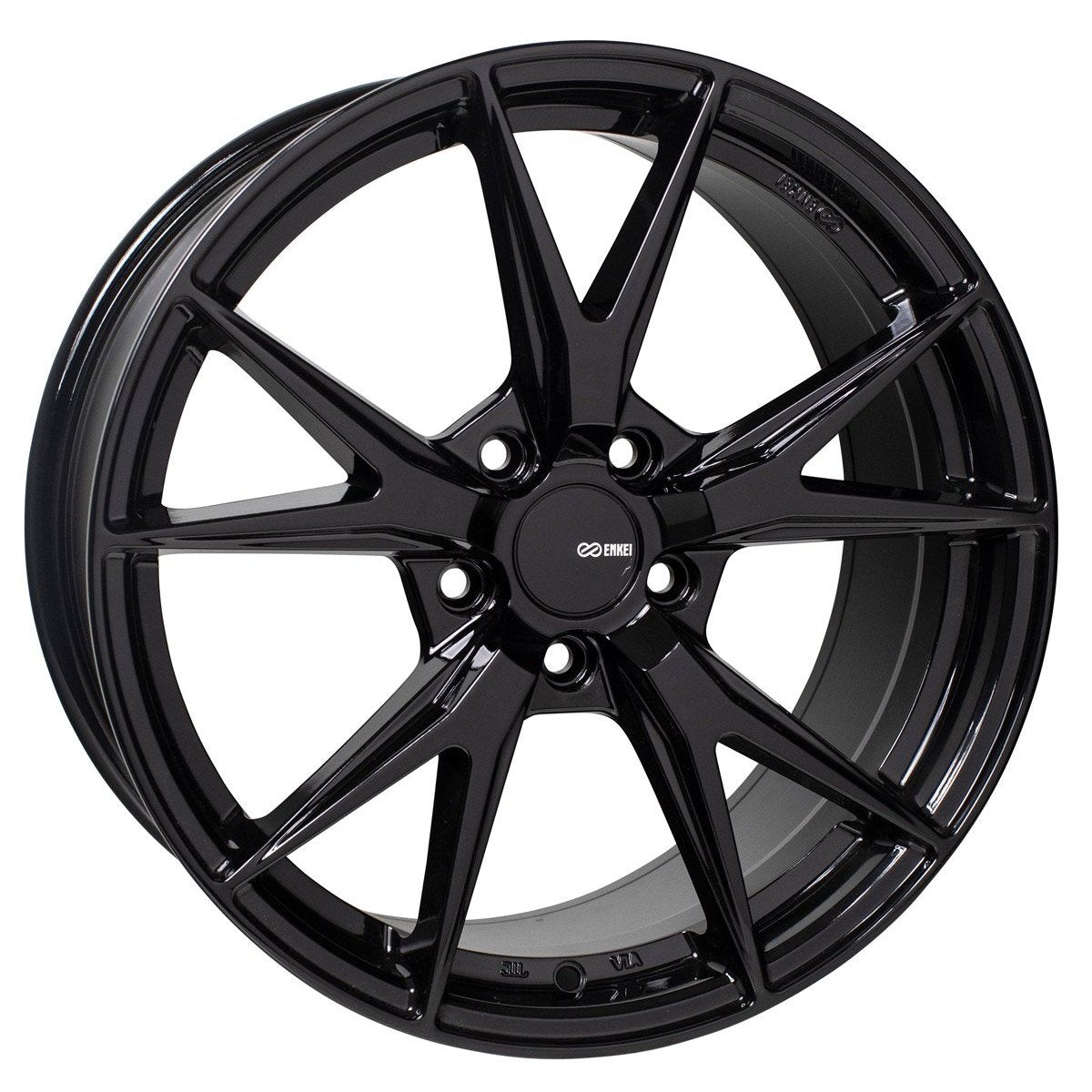 Enkei PHOENIX 17x7.5 +38mm 5x114.3 72.6 - Gloss Black (523-775-6538BK)-enk523-775-6538BK-523-775-6538BK-Wheels-Enkei-17x7.5-+38mm-5x114.3-JDMuscle