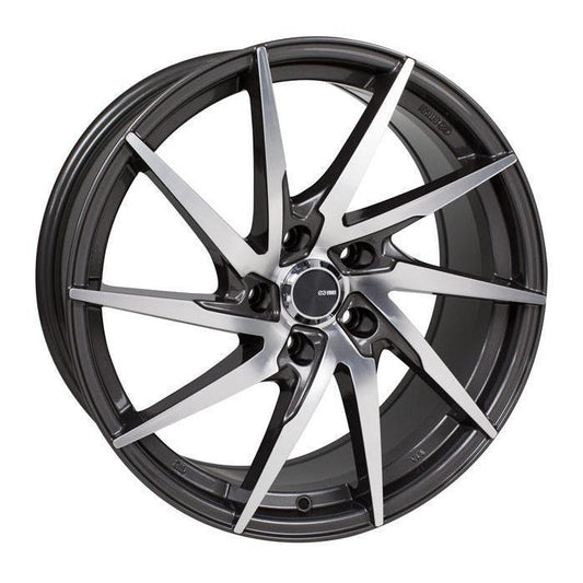 Enkei PW10 18x8 +40mm 5x114.3 72.6 - Gunmetal Machined (500-880-6540GMM)-enk500-880-6540GMM-500-880-6540GMM-Wheels-Enkei-18x8-+40mm-5x114.3-JDMuscle