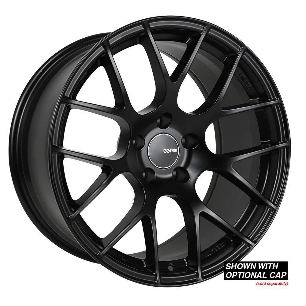 Enkei RAIJIN 18x10.5 +25mm 5x114.3 72.6 - Black Paint (467-8105-6525BK)-enk467-8105-6525BK-467-8105-6525BK-Wheels-Enkei-18x10.5-+25mm-5x114.3-JDMuscle