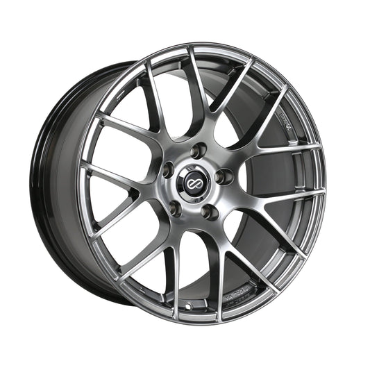 Enkei RAIJIN 18x8 +35mm 5x100 72.6 - Hyper Silver (467-880-8035HS)-enk467-880-8035HS-467-880-8035HS-Wheels-Enkei-18x8-+35mm-5x100-JDMuscle