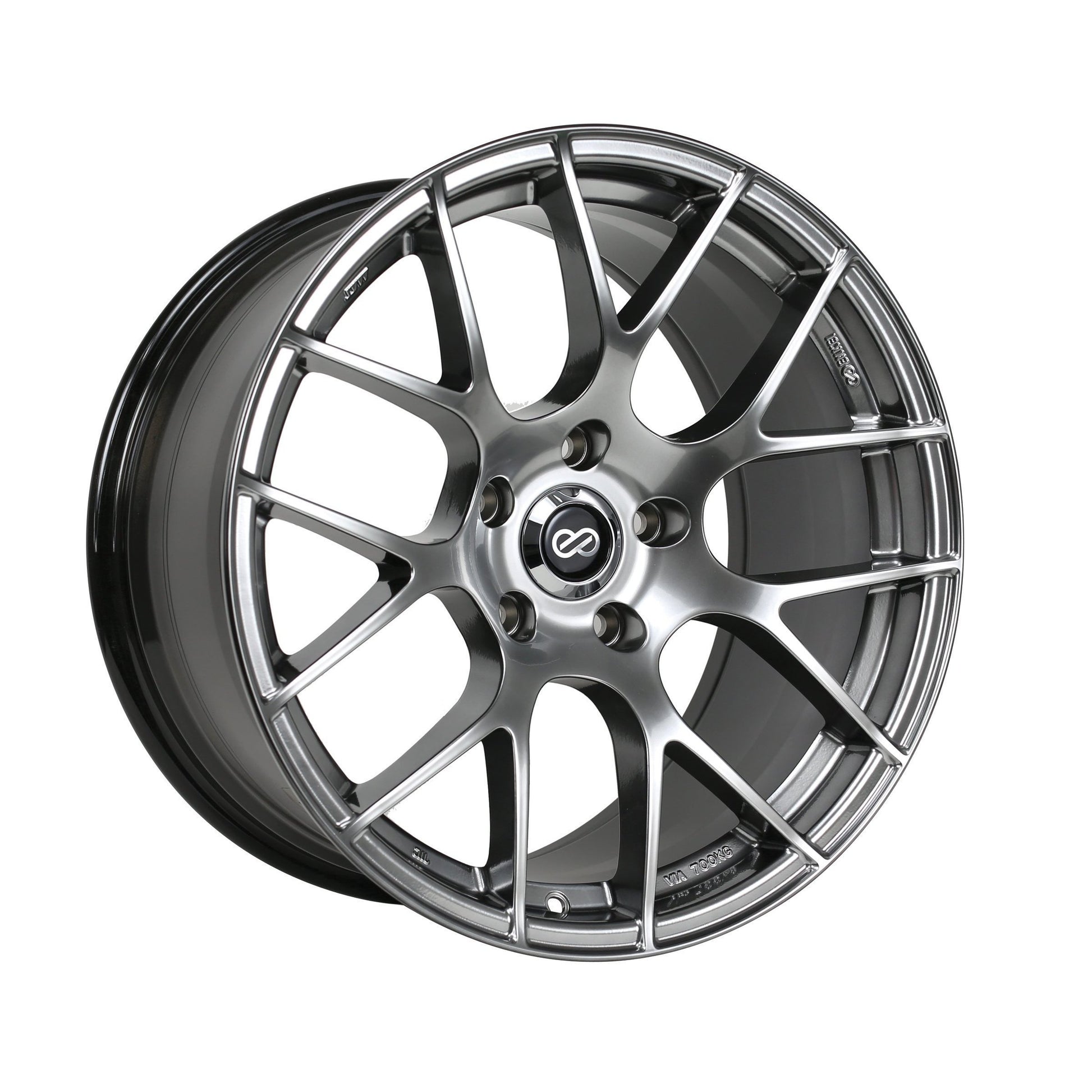 Enkei RAIJIN 18x8 +45mm 5x100 72.6 - Hyper Silver (467-880-8045HS)-enk467-880-8045HS-467-880-8045HS-Wheels-Enkei-18x8-+45mm-5x100-JDMuscle