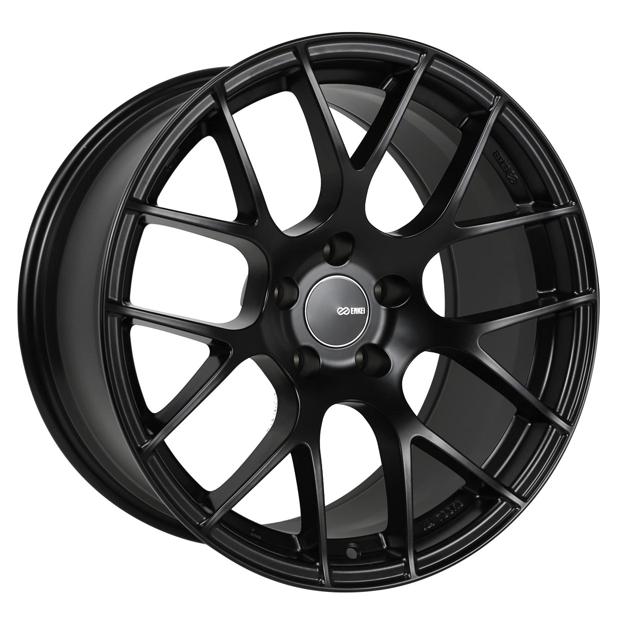 Enkei RAIJIN 18x8.5 +50mm 5x114.3 72.6 - Black Paint (467-885-6550BK)-enk467-885-6550BK-467-885-6550BK-Wheels-Enkei-18x8.5-+50mm-5x114.3-JDMuscle