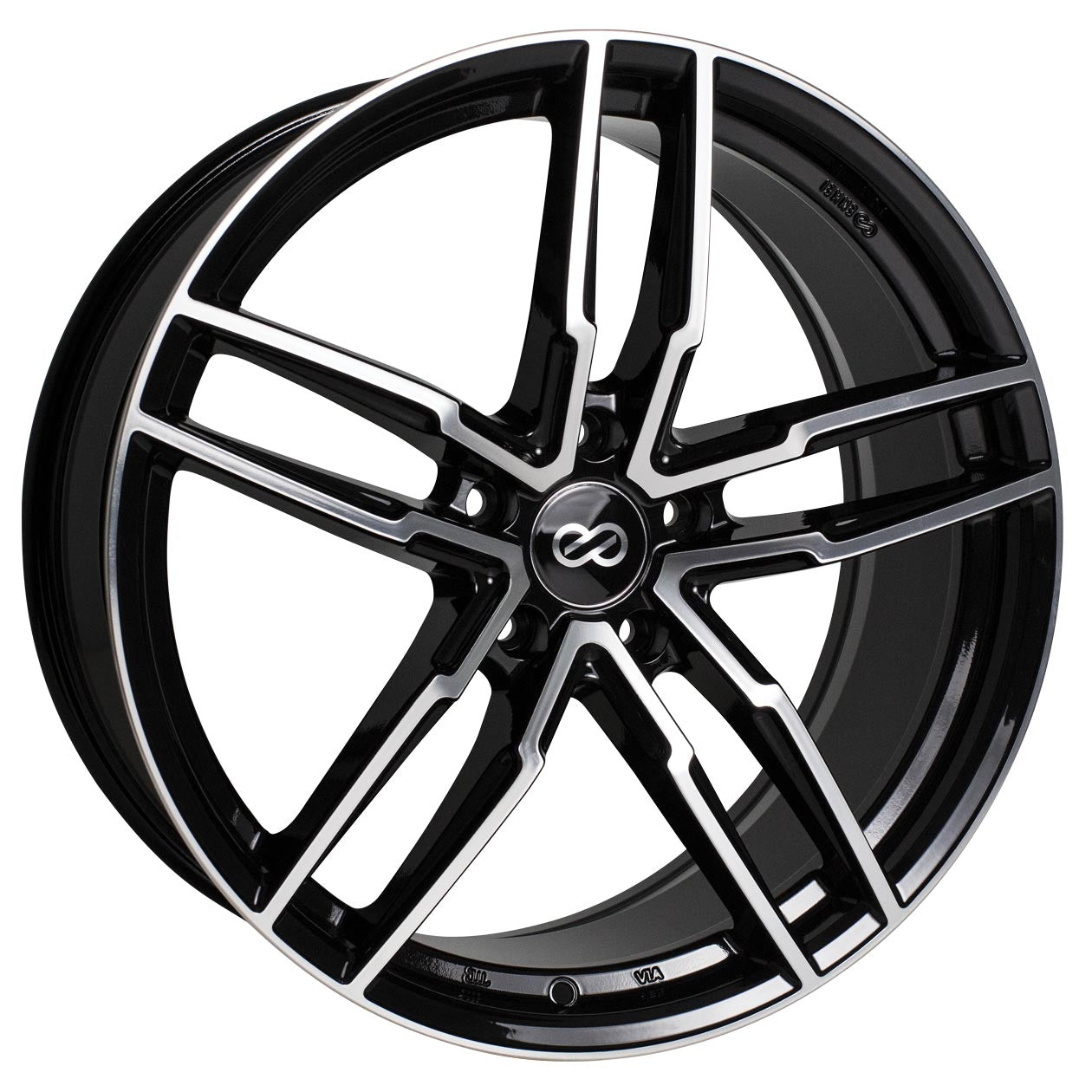 Enkei SS05 20x8.5 +38mm 5x114.3 72.6 - Black Mach (511-285-6538BKM)-enk511-285-6538BKM-511-285-6538BKM-Wheels-Enkei-20x8.5-+38mm-5x114.3-JDMuscle