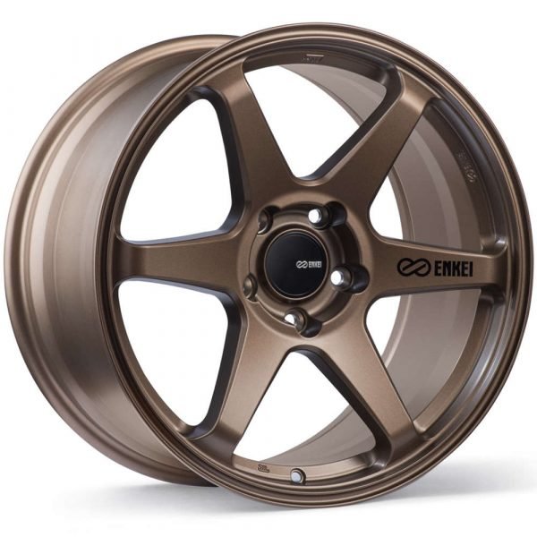 Enkei T6R 18x9.5 38mm Offset 5x114.3 Bolt Pattern 72.6 Bore Matte Bronze Wheel | enk539-895-6538ZP - JDMuscleWheelsenk539-895-6538ZP