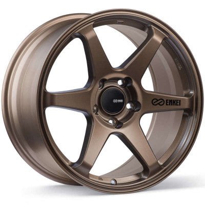 Enkei T6R 18x9.5 38mm Offset 5x114.3 Bolt Pattern 72.6 Bore Matte Bronze Wheel | enk539-895-6538ZP - JDMuscleWheelsenk539-895-6538ZP
