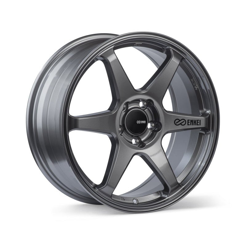 Enkei T6R 18x9.5 38mm Offset 5x114.3 Bolt Pattern 72.6 Bore Matte Gunmetal Wheel - JDMuscleNon - Categorizedenk539-895-6538GM