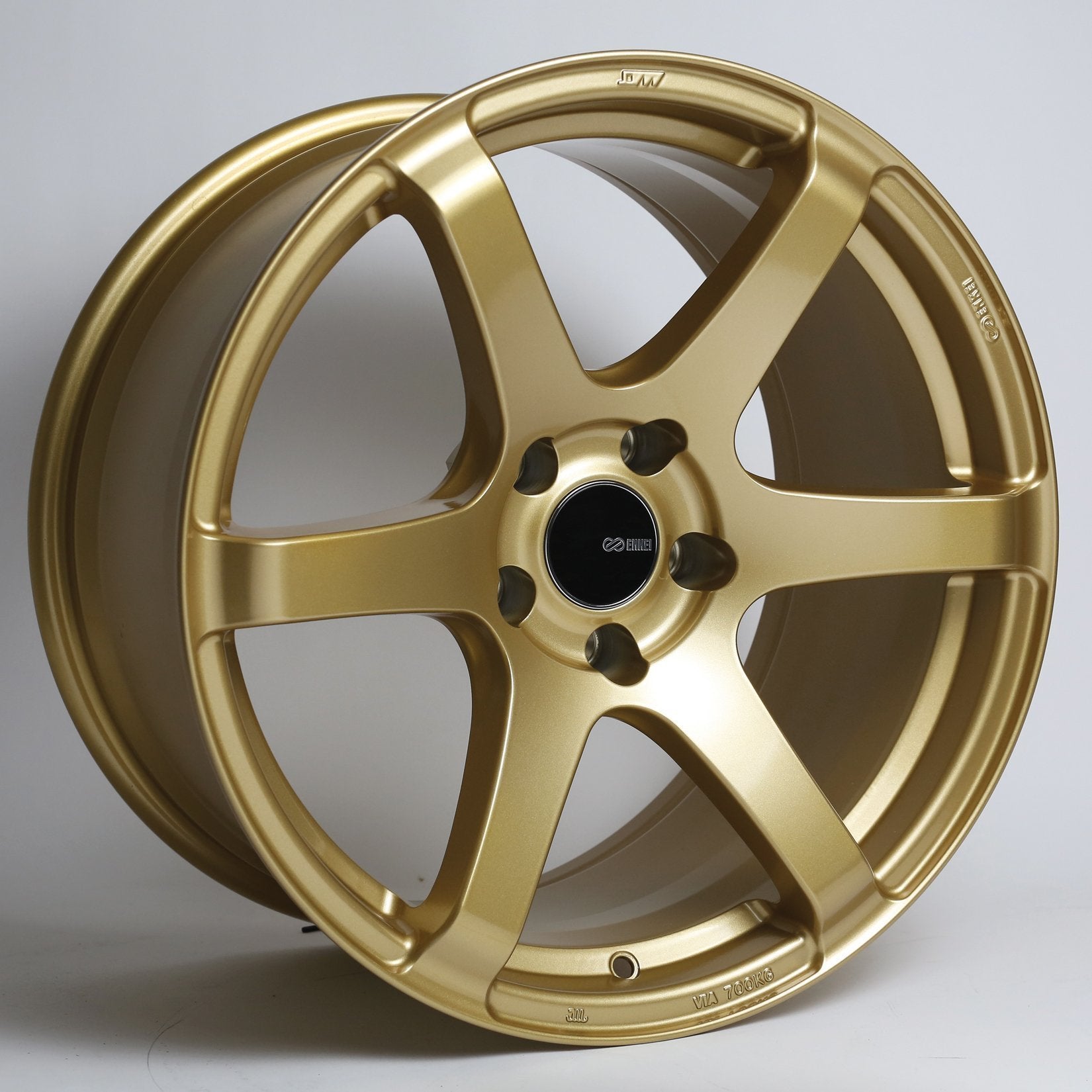 Enkei T6S 17x8 +45mm 5x100 72.6 - Gold Paint (485-780-8045GG)-enk485-780-8045GG-485-780-8045GG-Wheels-Enkei-17x8-+45mm-5x100-JDMuscle