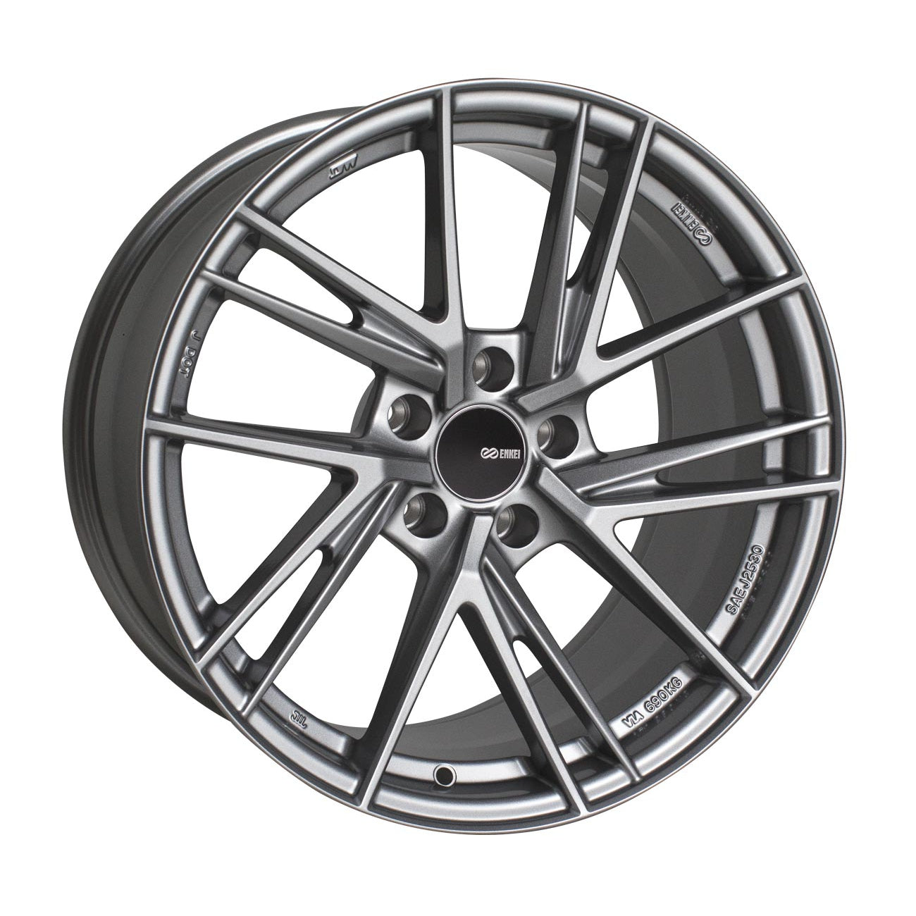 Enkei TD5 17x8 +35mm 5x114.3 72.6 - Storm Gray (508-780-6535GR)-enk508-780-6535GR-508-780-6535GR-Wheels-Enkei-17x8-+35mm-5x114.3-JDMuscle