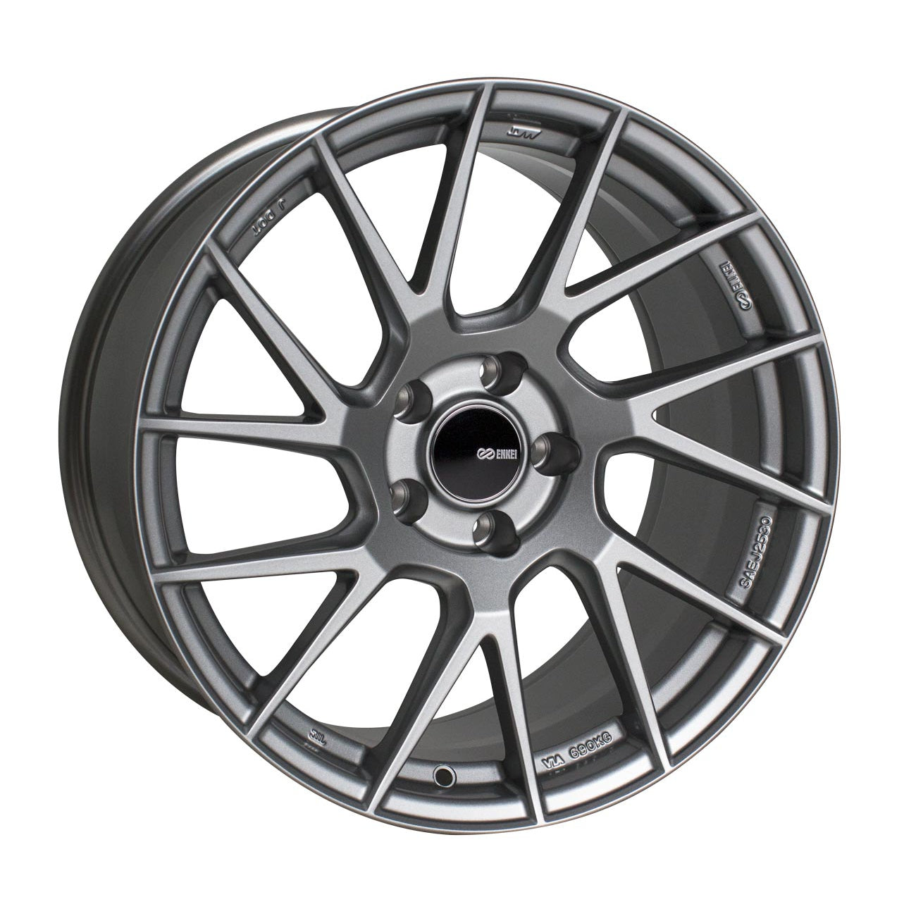 Enkei TM7 17x9 +45mm 5x114.3 72.6 - Storm Gray (507-790-6545GR)-enk507-790-6545GR-507-790-6545GR-Wheels-Enkei-17x9-+45mm-5x114.3-JDMuscle