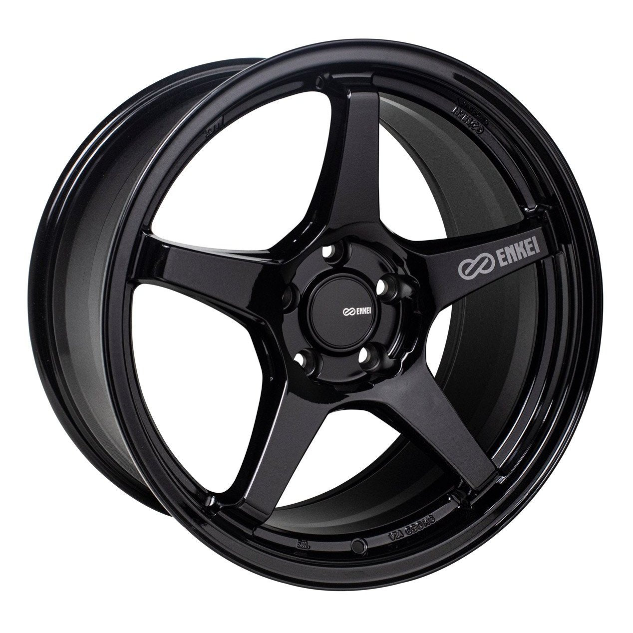 Enkei TS-5 17x8 +40mm 5x114.3 72.6 - Gloss Black (521-780-6540BK)-enk521-780-6540BK-521-780-6540BK-Wheels-Enkei-17x8-+40mm-5x114.3-JDMuscle