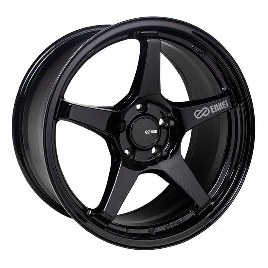 Enkei TS-5 17x8 +45mm 5x100 72.6 - Gloss Black (521-780-8045BK)-enk521-780-8045BK-521-780-8045BK-Wheels-Enkei-17x8-+45mm-5x100-JDMuscle