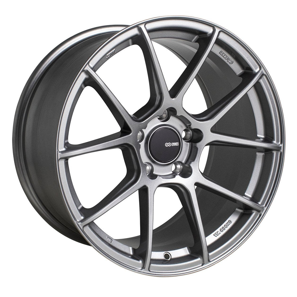 Enkei TS-V 17x8 +45mm 5x100 72.6 - Storm Grey (522-780-8045GR)-enk522-780-8045GR-522-780-8045GR-Wheels-Enkei-17x8-+45mm-5x100-JDMuscle