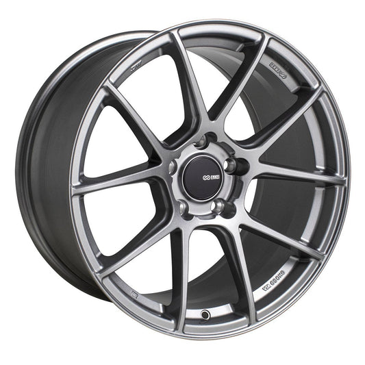 Enkei TS-V 18x9.5 +15mm 5x114.3 72.6 - Storm Grey (522-895-6515GR)-enk522-895-6515GR-522-895-6515GR-Wheels-Enkei-18x9.5-+15mm-5x114.3-JDMuscle