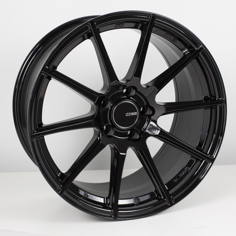 Enkei TS10 18x8.5 5x114.3 25mm Offset 72.6mm Bore Black Wheel - JDMuscleNon - Categorizedenk499-885-6525BK