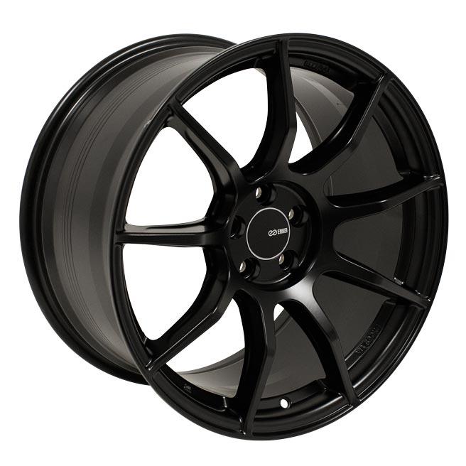 Enkei TS9 17x8 +45mm 5x112 72.6 - Black Paint (492-780-4445BK)-enk492-780-4445BK-492-780-4445BK-Wheels-Enkei-17x8-+45mm-5x112-JDMuscle