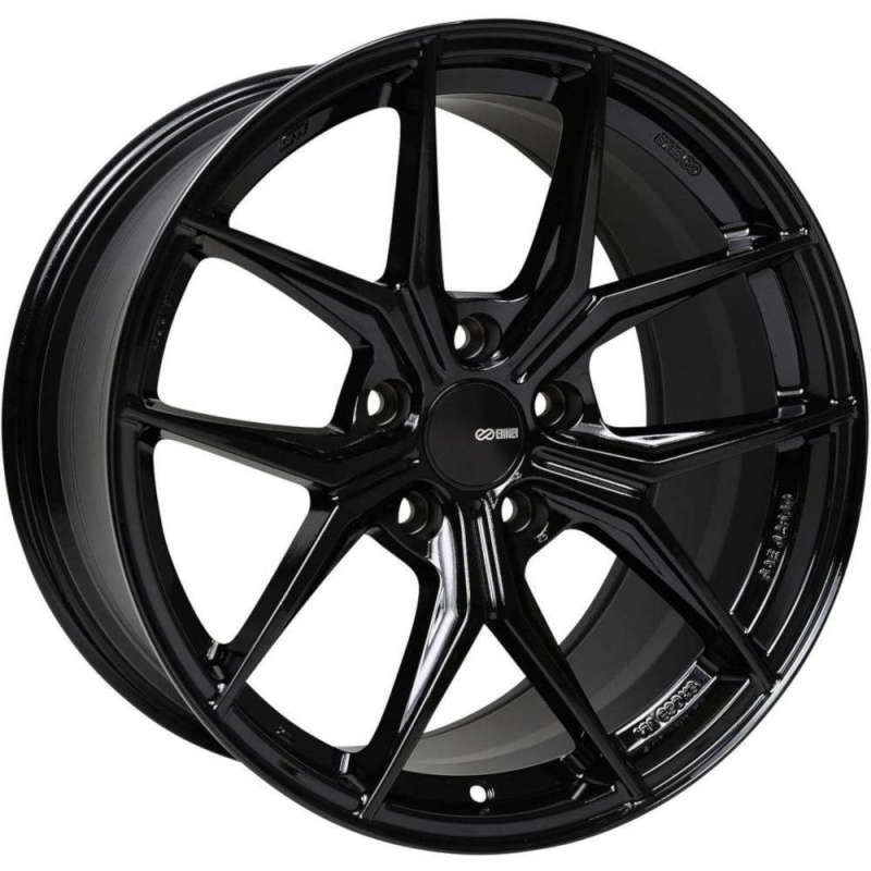 Enkei TSR - X 18x8 45mm Offset 5x100 BP 72.6mm Bore Gloss Black Wheel - JDMuscleNon - Categorizedenk529-880-8045BK