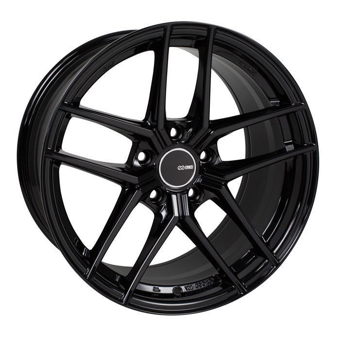 Enkei TY5 18x8 +45mm 5x100 72.6 - Gloss Black (498-880-8045BK)-enk498-880-8045BK-498-880-8045BK-Wheels-Enkei-18x8-+45mm-5x100-JDMuscle