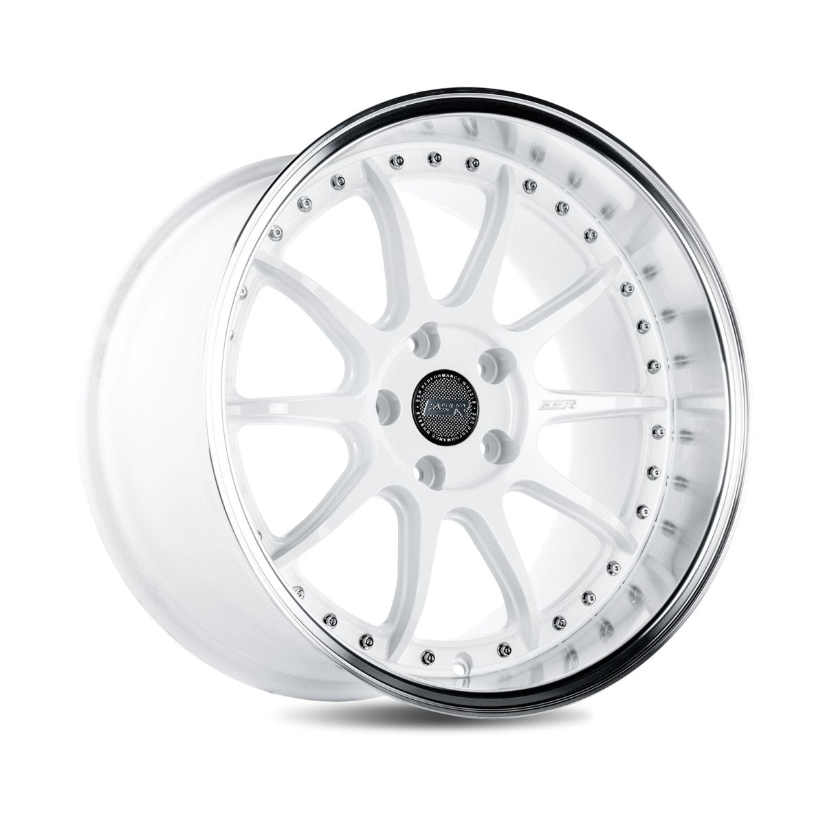 ESR Wheels CS12 Gloss White - JDMuscleWheels88550030 CS12WHT-ML18x8.5 +30 5x100 72.6