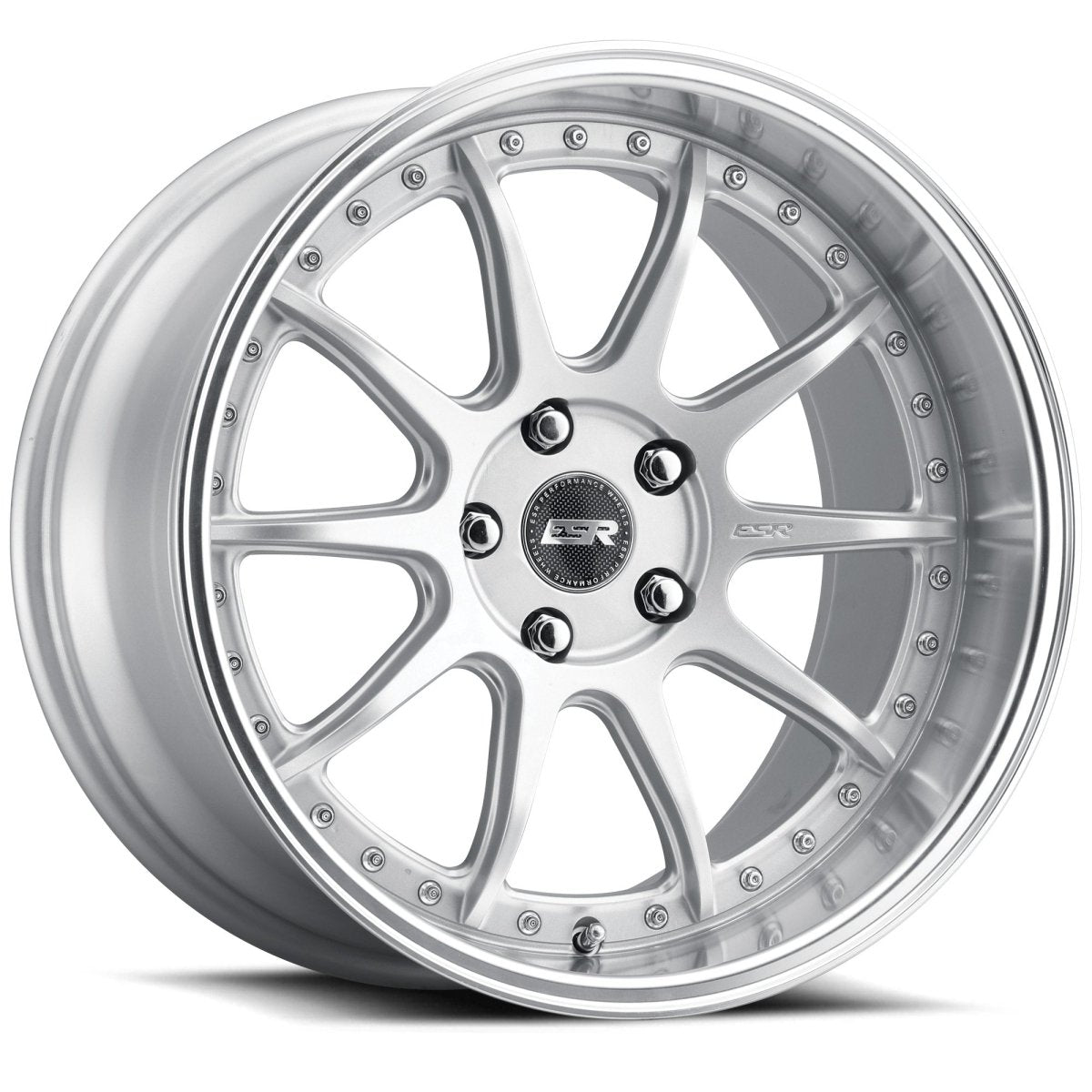 ESR Wheels CS12 Hyper Silver - JDMuscleWheels88550030 CS12HS-ML18x8.5 +30 5x100 72.6