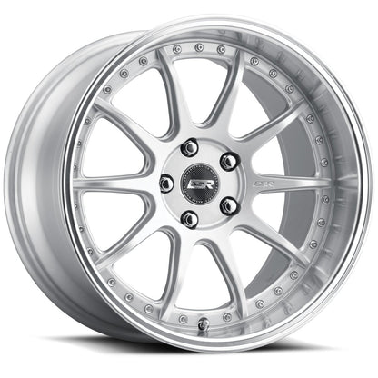 ESR Wheels CS12 Hyper Silver - JDMuscleWheels88550030 CS12HS-ML18x8.5 +30 5x100 72.6