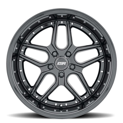 ESR Wheels CS15 Gloss Black - JDMuscleWheels88551235 CS15GBLK18x8.5 +35 5x112 66.6