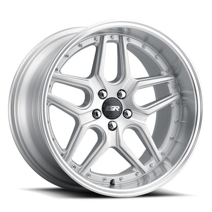 ESR Wheels CS15 Hyper Silver - JDMuscleWheels88551235 CS15HS-ML18x8.5 +35 5x112 66.6