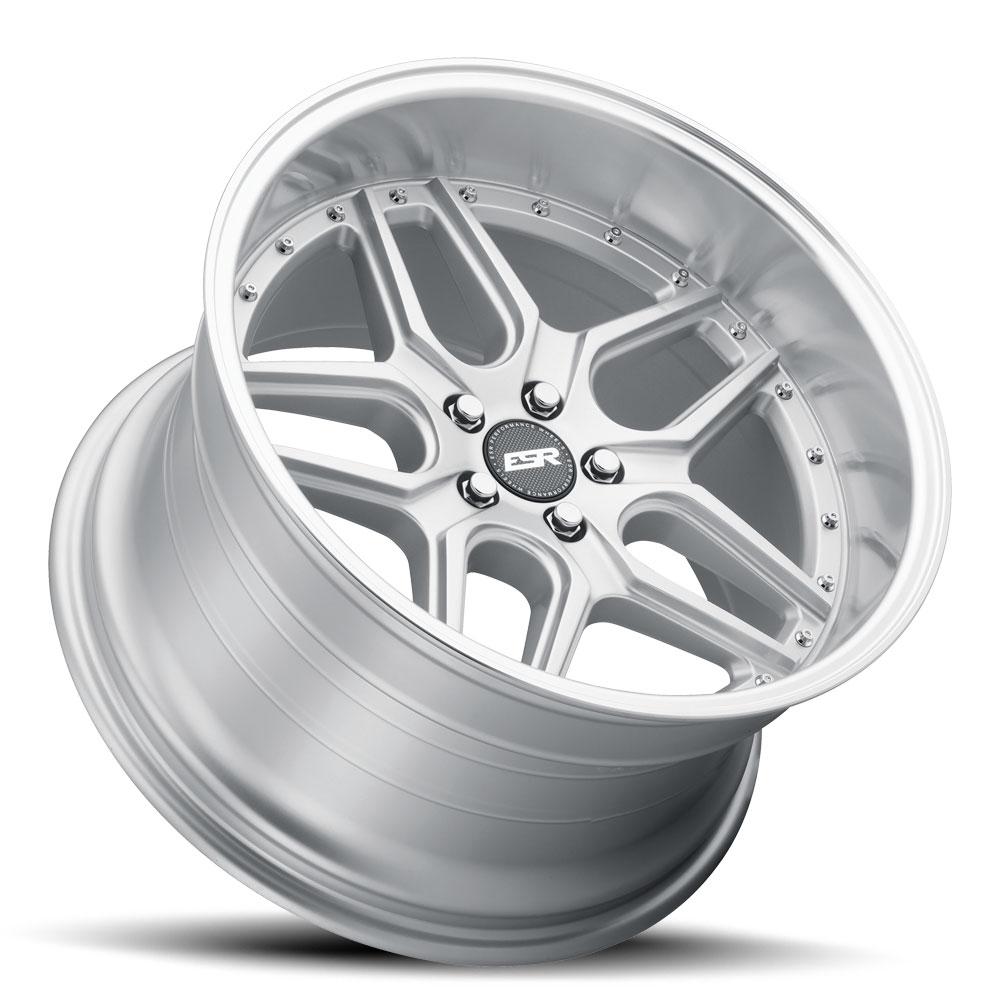 ESR Wheels CS15 Hyper Silver - JDMuscleWheels88551235 CS15HS-ML18x8.5 +35 5x112 66.6