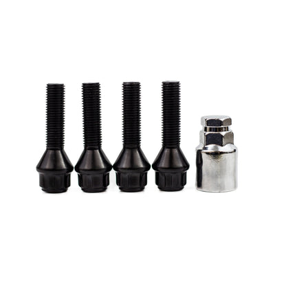 ESR Wheels Lock Bolts-LCKBLTS-93BLK-Lug Nuts-ESR Wheels-12x1.5 .93" (standard oem)-Black-JDMuscle