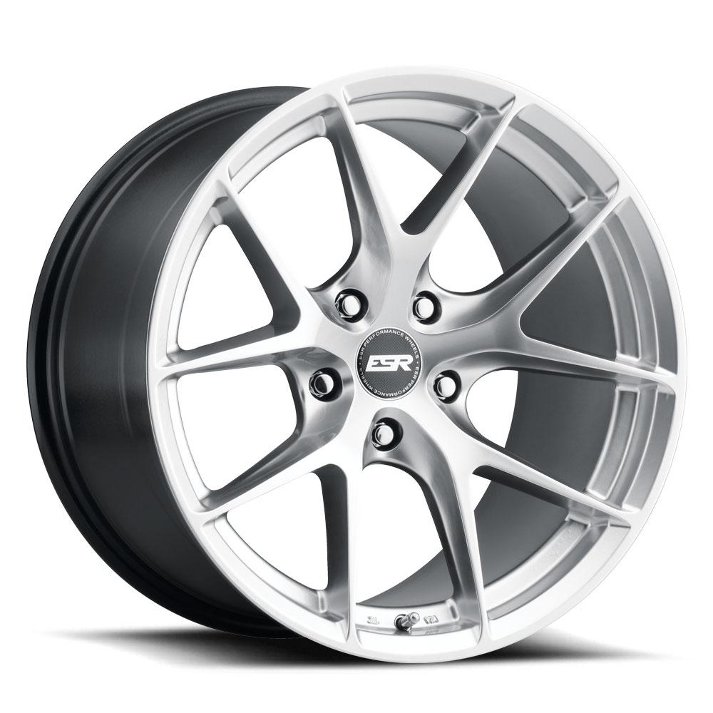 ESR Wheels RF2 Hyper Silver - JDMuscleWheels88550030 RF2HS18x8.5 5x100 +30 73.1