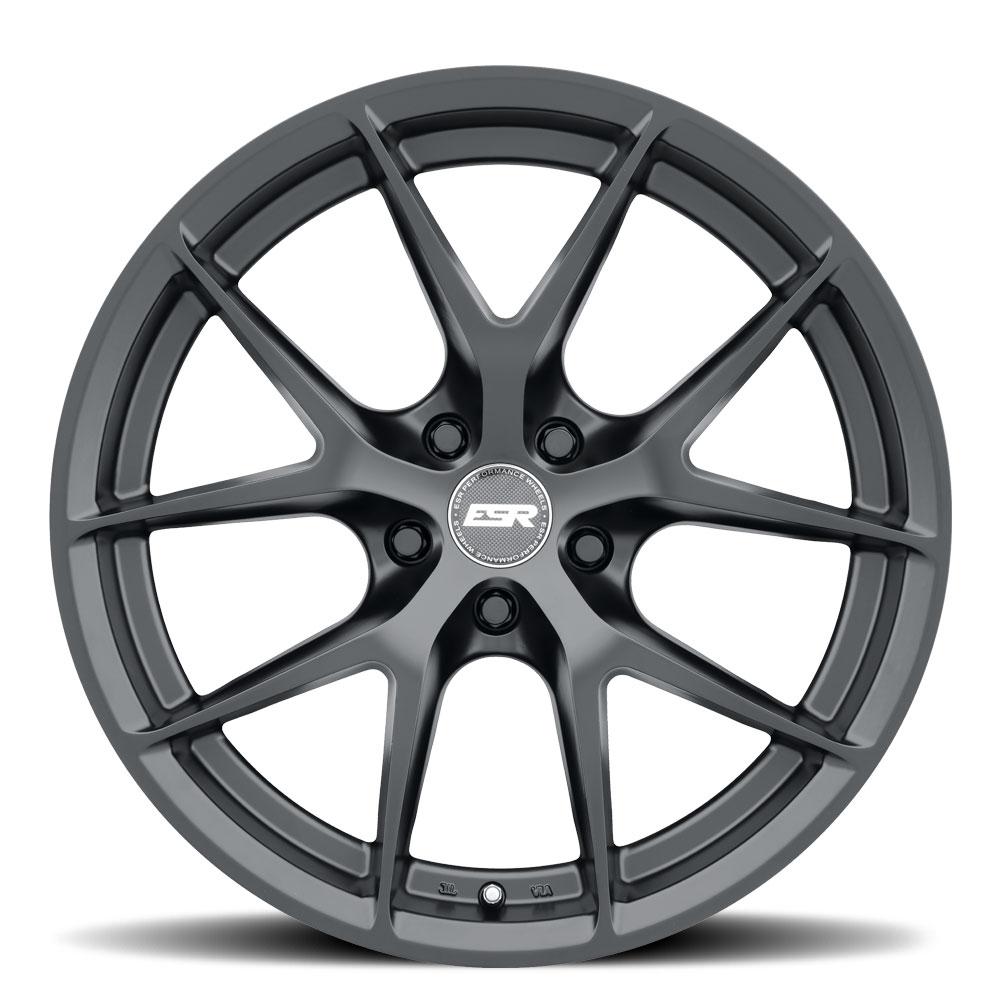 ESR Wheels RF2 Matte Black - JDMuscleWheels88551430 RF2MBLK18x8.5 5x114.3 +30 73.1
