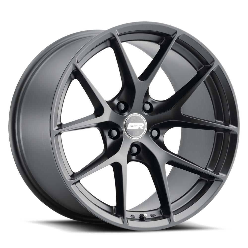ESR Wheels RF2 Matte Black - JDMuscleWheels88551430 RF2MBLK18x8.5 5x114.3 +30 73.1
