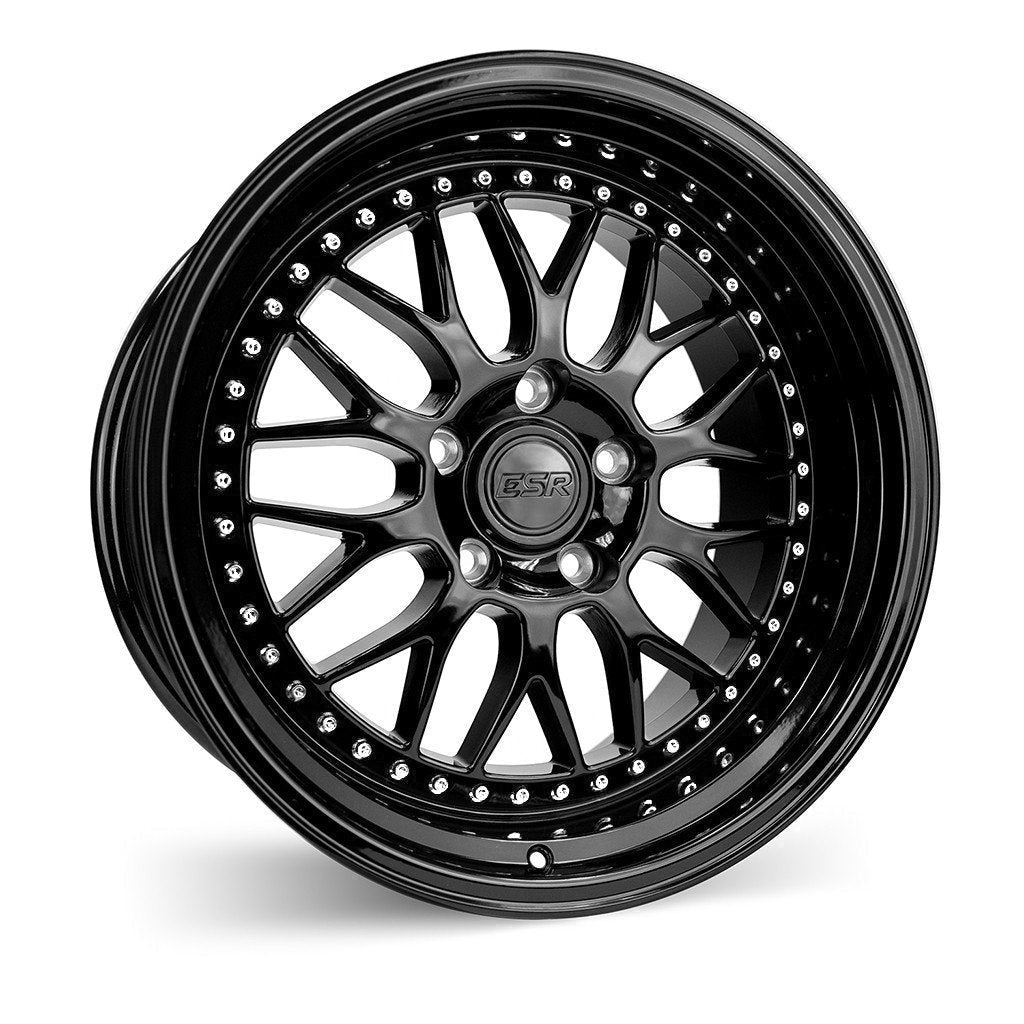 ESR Wheels SR01 Gloss Black - JDMuscleWheels88550030 SR01GBLK18x8.5 5x100 +30 73.1