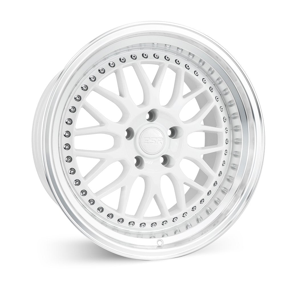 ESR Wheels SR01 Gloss White - JDMuscleWheels88550030 SR01WHT-ML18x8.5 5x100 +30 73.1