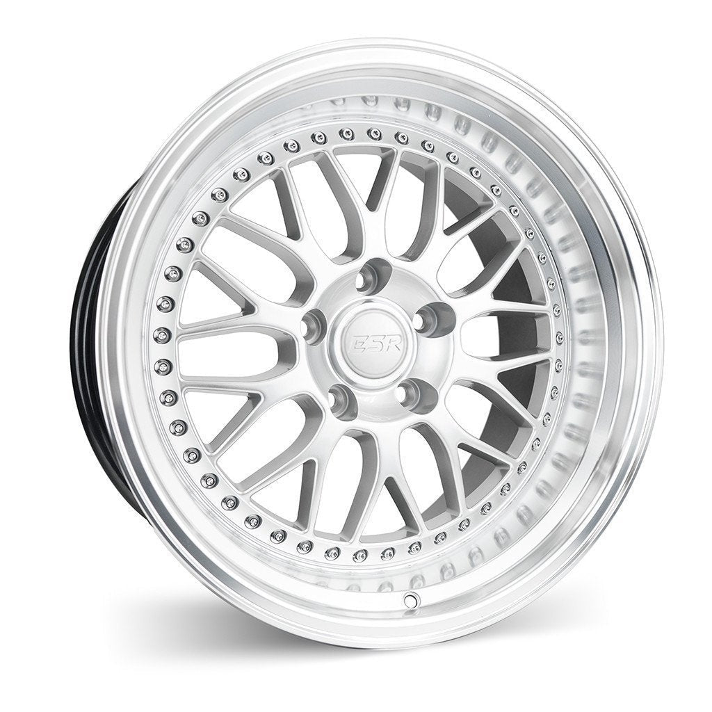 ESR Wheels SR01 Hyper Silver - JDMuscleWheels88550030 SR01HS-ML18x8.5 5x100 +30 73.1