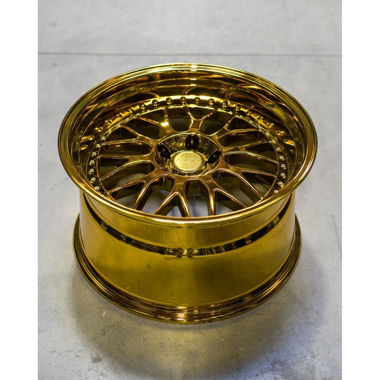 ESR Wheels SR01 VACUUM GOLD CHROME-89550022 SR01GLCHR-Wheels-ESR Wheels-18x9.5 +22-Vacuum Gold Chrome-5x100-JDMuscle