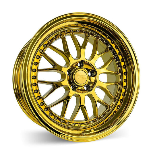ESR Wheels SR01 VACUUM GOLD CHROME-89550022 SR01GLCHR-Wheels-ESR Wheels-18x9.5 +22-Vacuum Gold Chrome-5x100-JDMuscle