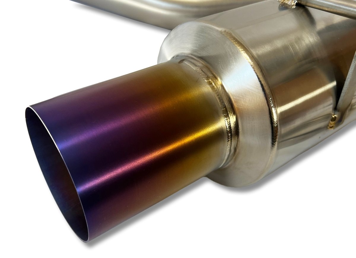 ETS [22 - 26 WRX] Single Exit Titanium Catback Exhaust System | 200 - 60 - EXH - 075 200 - 60 - EXH - 076 - JDMuscleCat Back Exhaust SystemETS200-60-EXH-075Burned TIp