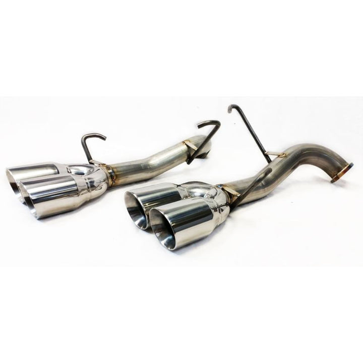 ETS 15-21 WRX /15-18 STI Axle Back Exhaust Stainless Burnt Tips w/ No Muffler | 200-30-EXH-002