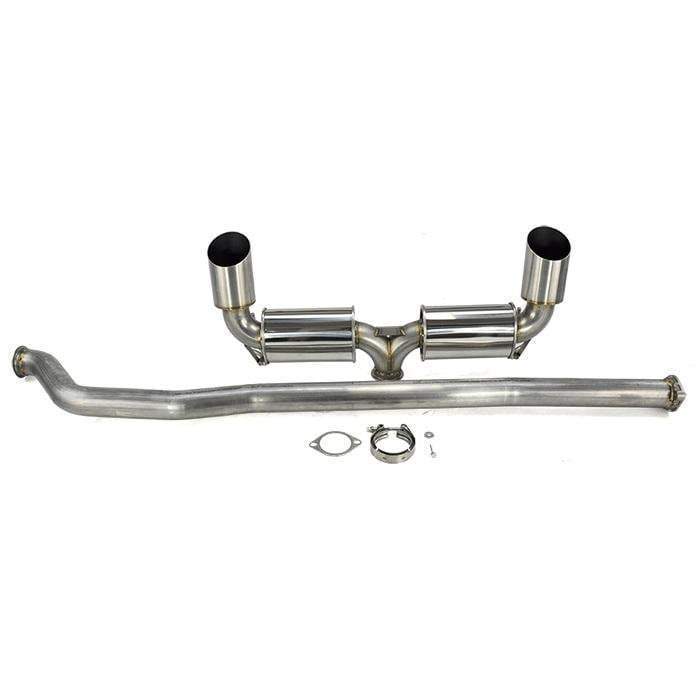 ETS V3 Dual Muffler Exhaust System Upgrade | 2008-2015 Mitsubishi Evo X | ETS-EVOX-V3-DUAL - JDMuscleCat Back Exhaust SystemETS100-10-EXH-008No Flange Included