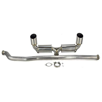 ETS V3 Dual Muffler Exhaust System Upgrade | 2008-2015 Mitsubishi Evo X | ETS-EVOX-V3-DUAL - JDMuscleCat Back Exhaust SystemETS100-10-EXH-008No Flange Included