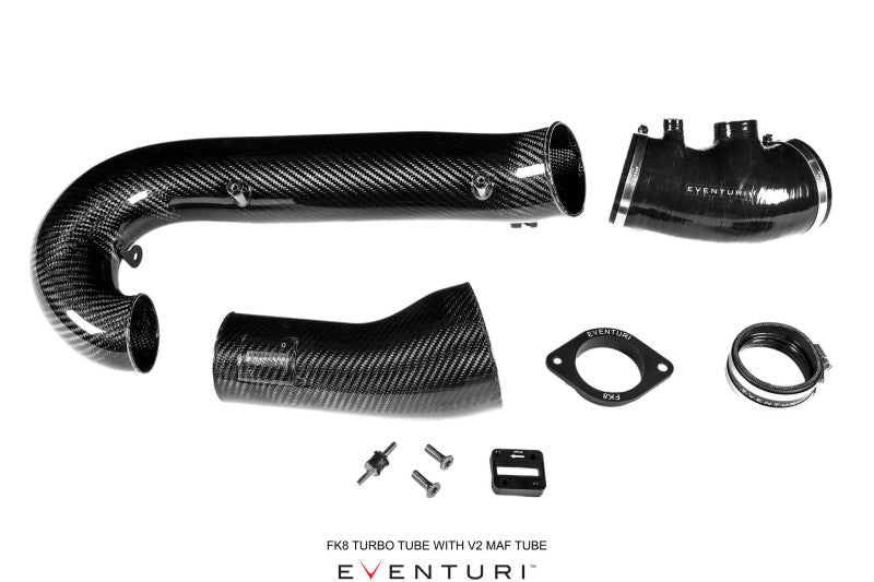 Eventuri Honda FK8 Civic Type R - Black Carbon Charge - Pipe and V2 MAF - JDMuscleNon - CategorizedeveEVE-FK8V2-CF-CHG