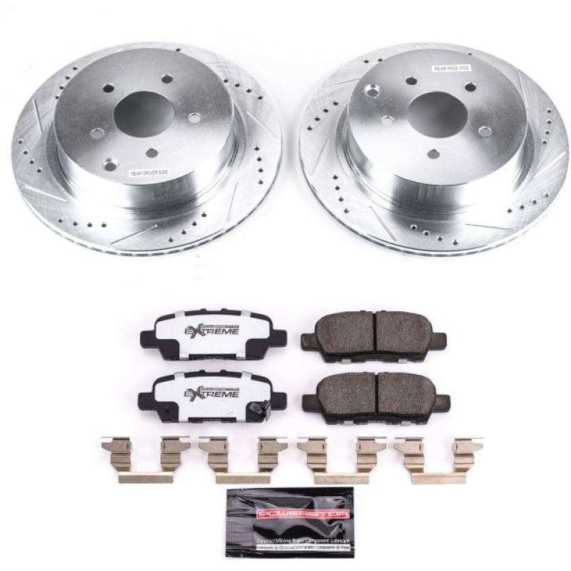 Power Stop Rear Z26 Street Warrior Brake Kit Infiniti Q50 2018-21 / Q60 2018-21 / Q70 2018-2019 / Q70L 2018-2019 / QX60 2019 | K8021-26