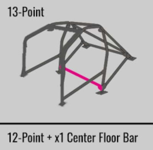 Cusco SFTY21 2-Pssgr 13-Point BLK DASH-THRU Roll Cage Subaru 93-00 Toyota Supra JZA80(S/O/No Cancel